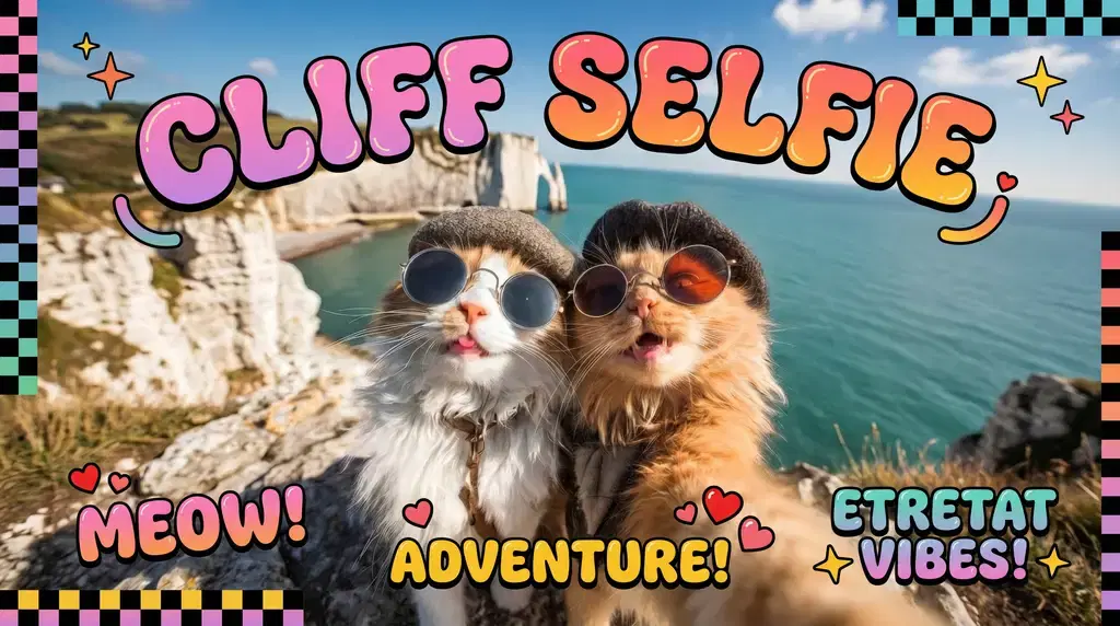 Selfie sulla scogliera